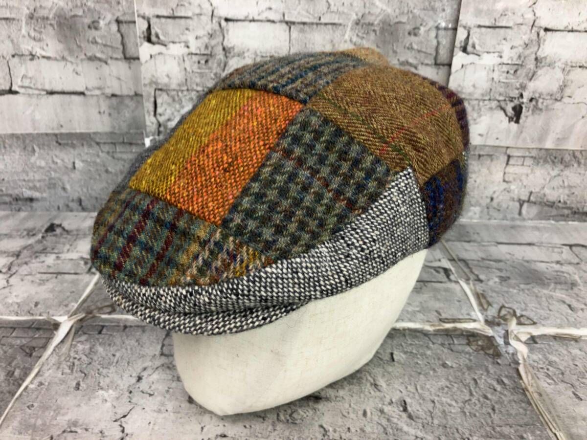 JOHN HANLEY ジョンヘンリー パッチワーク ウールハンチングキャップ サイズ M