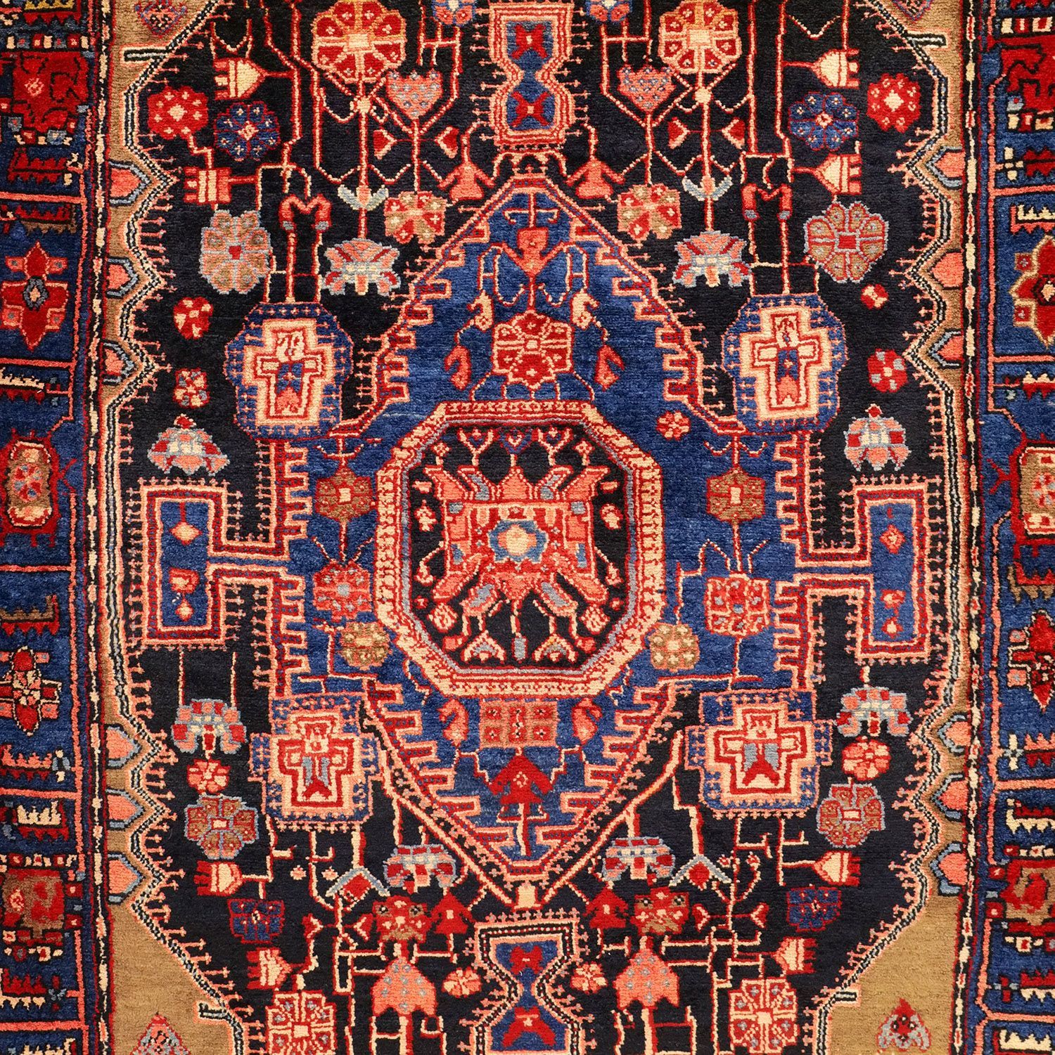 バクティアリ 1960年代 2100×1300 セミアンティーク ジオメトリック