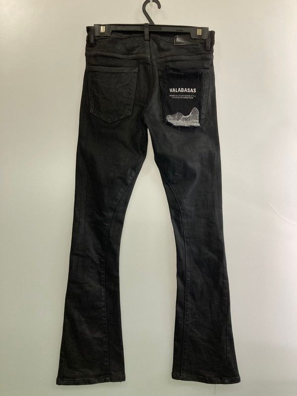 VALABASAS ブーツカットデニム ダメージ加工 VALABASAS ダメージブーツ 
