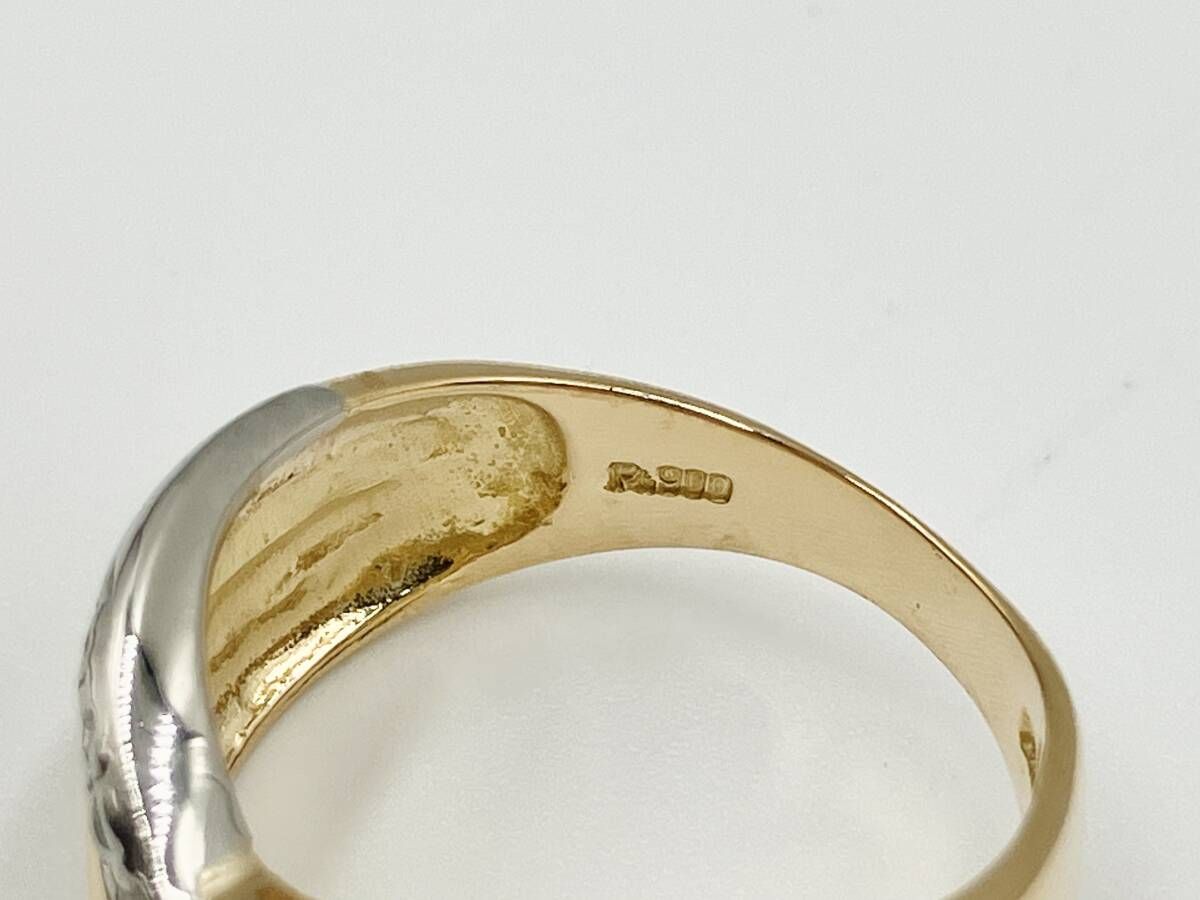 K18•Pt900•の指輪 [4.53g] Amazon | [ファッションジュエリーem] コンビ プラチナ ゴールド K18