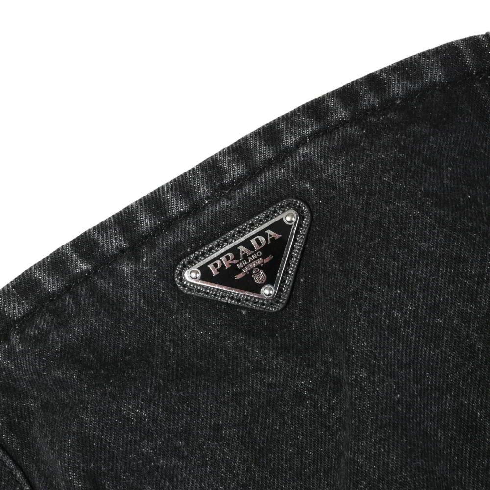 PRADA 22SS デニム プラダ ロゴ ビスチェ トップ - メルカリ