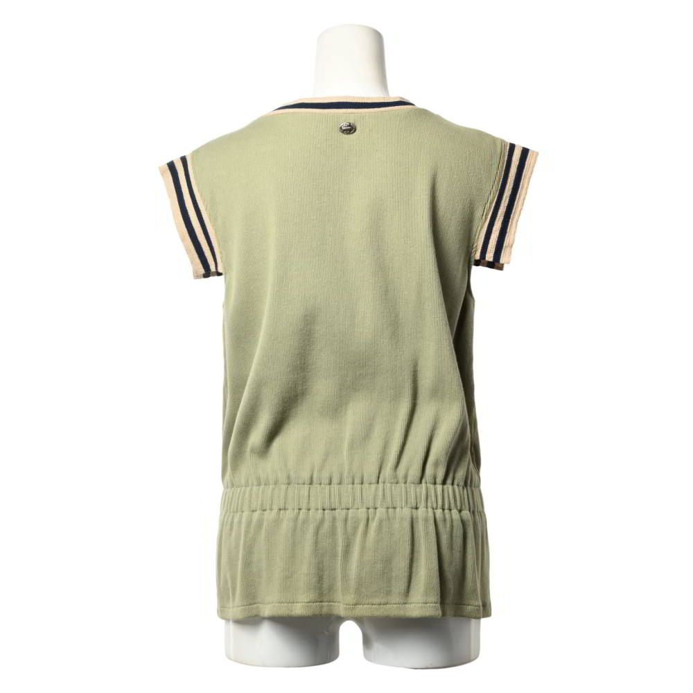 CHANEL リブ コットン カットソー