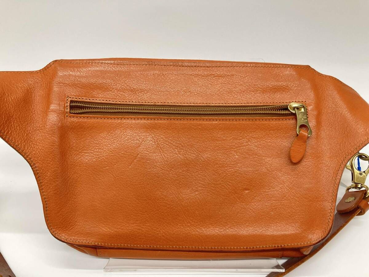 IL BISONTE バムバッグ 54_1_ イルビゾンテ ショルダ-バッグ ウエストバッグ レザ- ヤケヌメ ユニセックス
