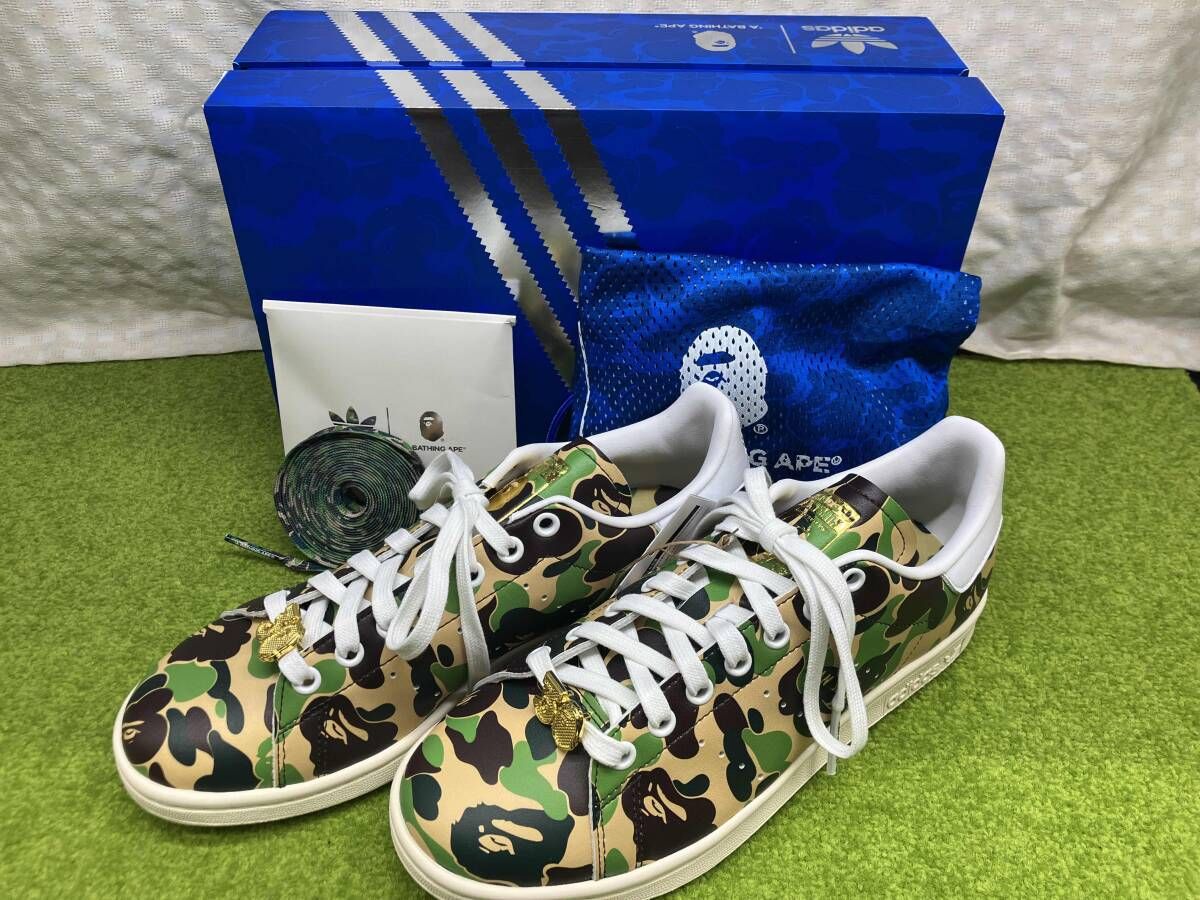 adidas×A BATHING APE/アディダス×アベイシングエイプ IG8949 スタンスミスベイプ ABC-CAMO 30th Anniversary シュージュエル スニーカー