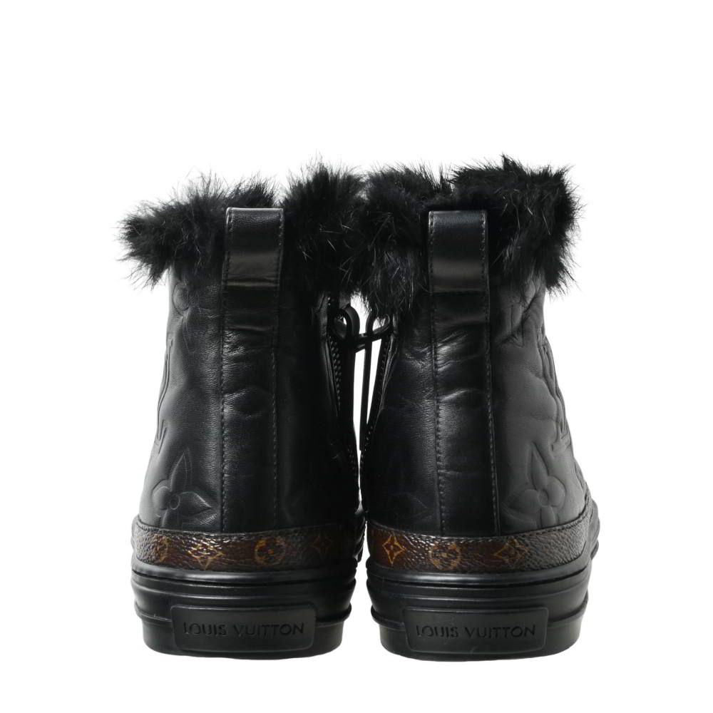 未使用 ヴィトン ステラーライン レザー モノグラム ハイカットスニーカー LOUIS VUITTON CL0169 モノグラム ステラーライン レザー ハイカット