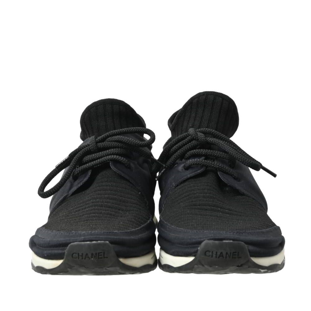 CHANEL ココマーク ファブリック ソックス ニーカー - メルカリ