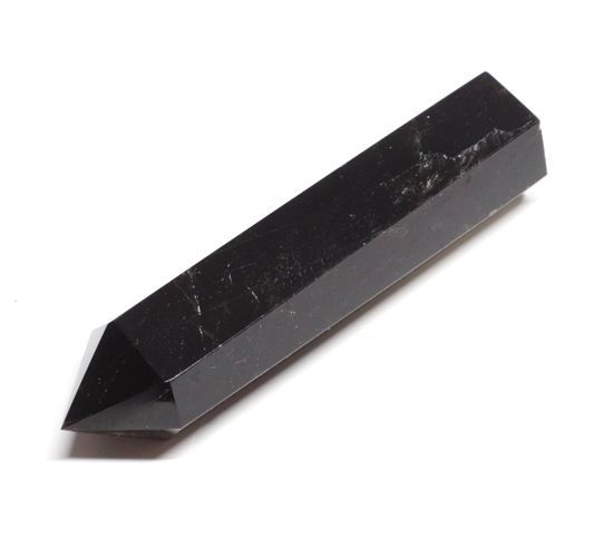 モリオンポイント 六角柱 94mm (85g) 山東省産 天然黒水晶 浄化 邪気
