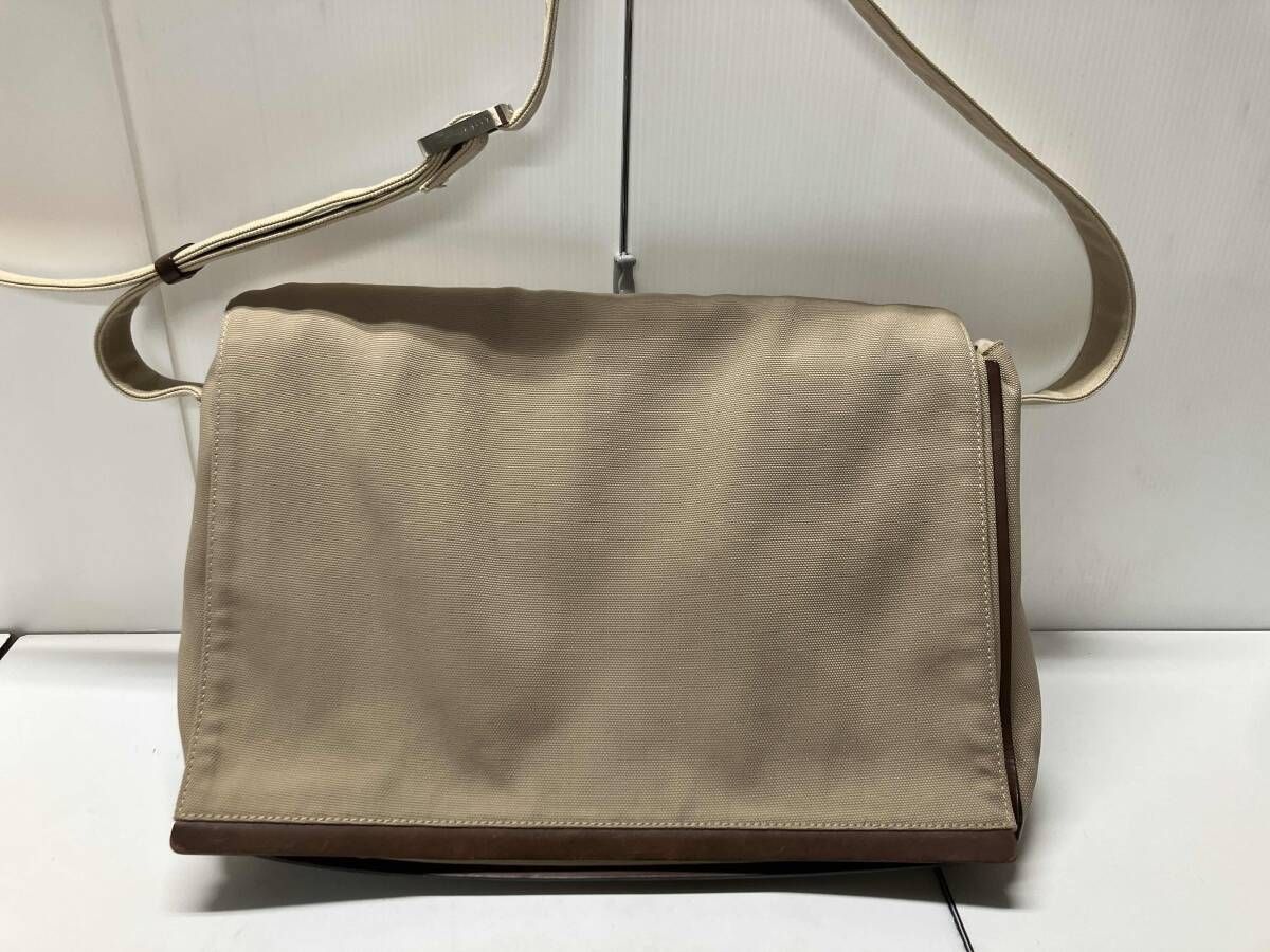 BALLY バリー ショルダーバッグ ベージュ キャンバス 大きめ 【公式通販】