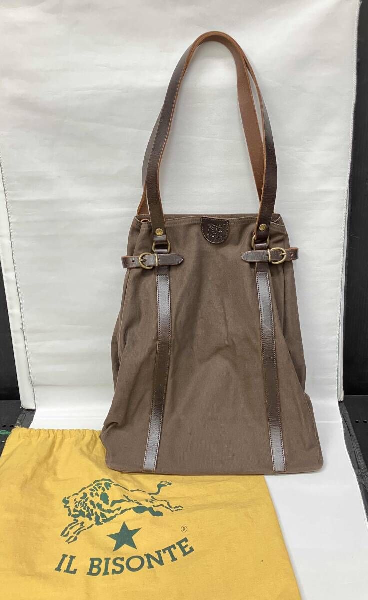 IL BISONTE トートバッグ ブラウン 縦長