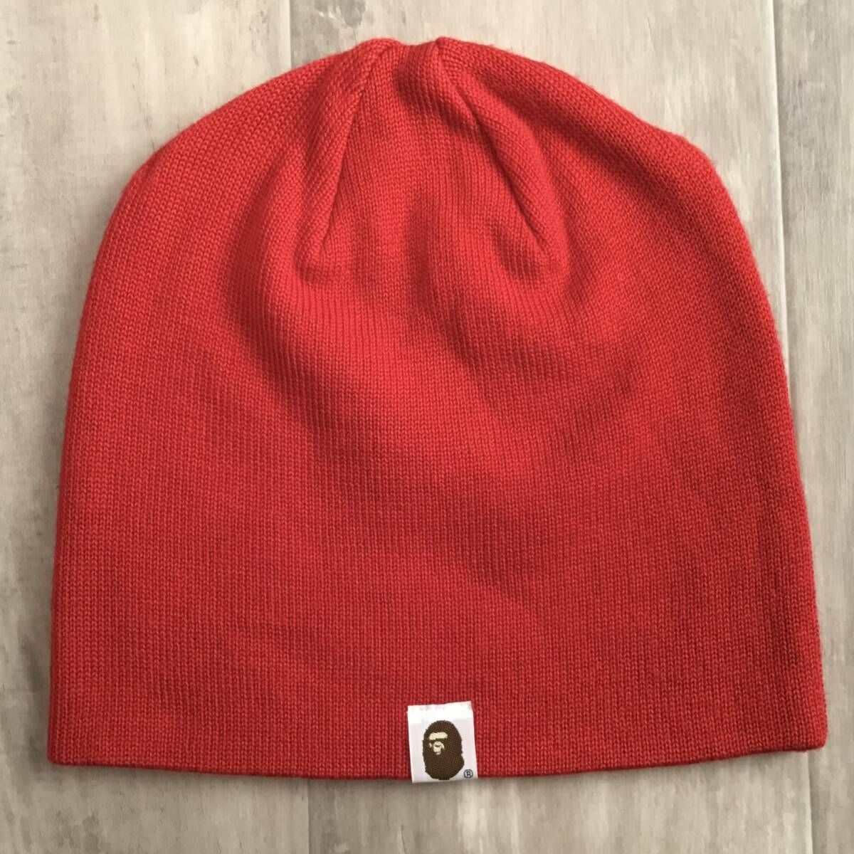 ★APE エイプ 初期 スター ニットキャップ ニット帽 ビーニー★ ☆初期☆ BAPESTA ニット帽 ビーニー Red a bathing ape star BAPE STA
