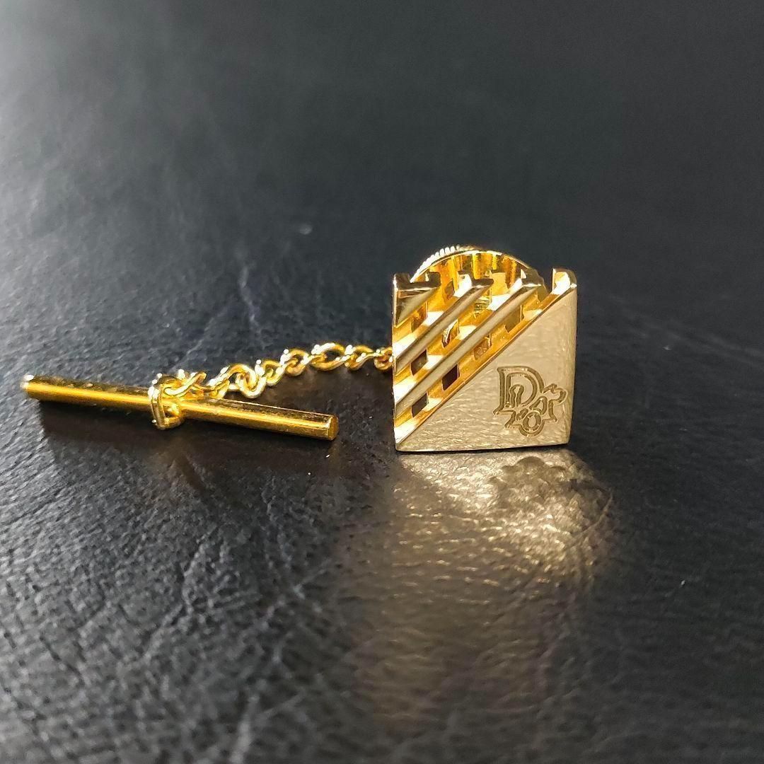 Dior ディオール ネクタイピン ゴールド スクエア メッシュ ロゴ