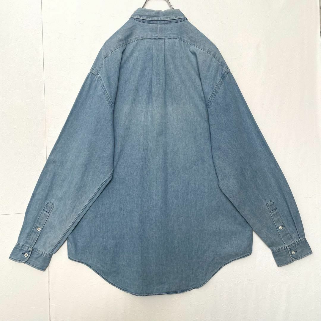 90s ポロラルフローレン Polo Ralph Lauren 長袖デニムシャツ BLAKE
