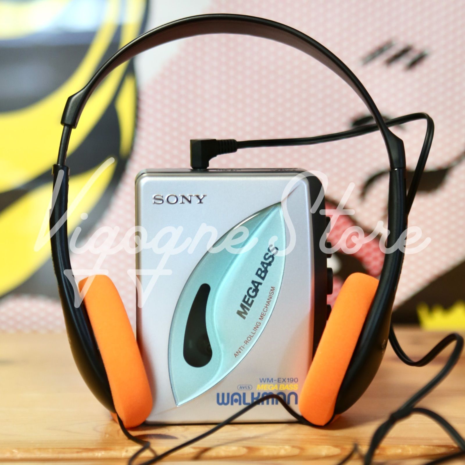 SONY WALKMAN WM-EX190 ＋ MDR-023｜整備済み 動作品 カセット