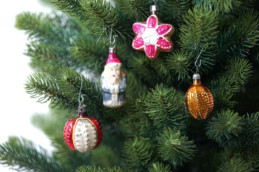 ポーランド 吹きガラス ミニオーナメント セット 1940 50年代頃 gx 680