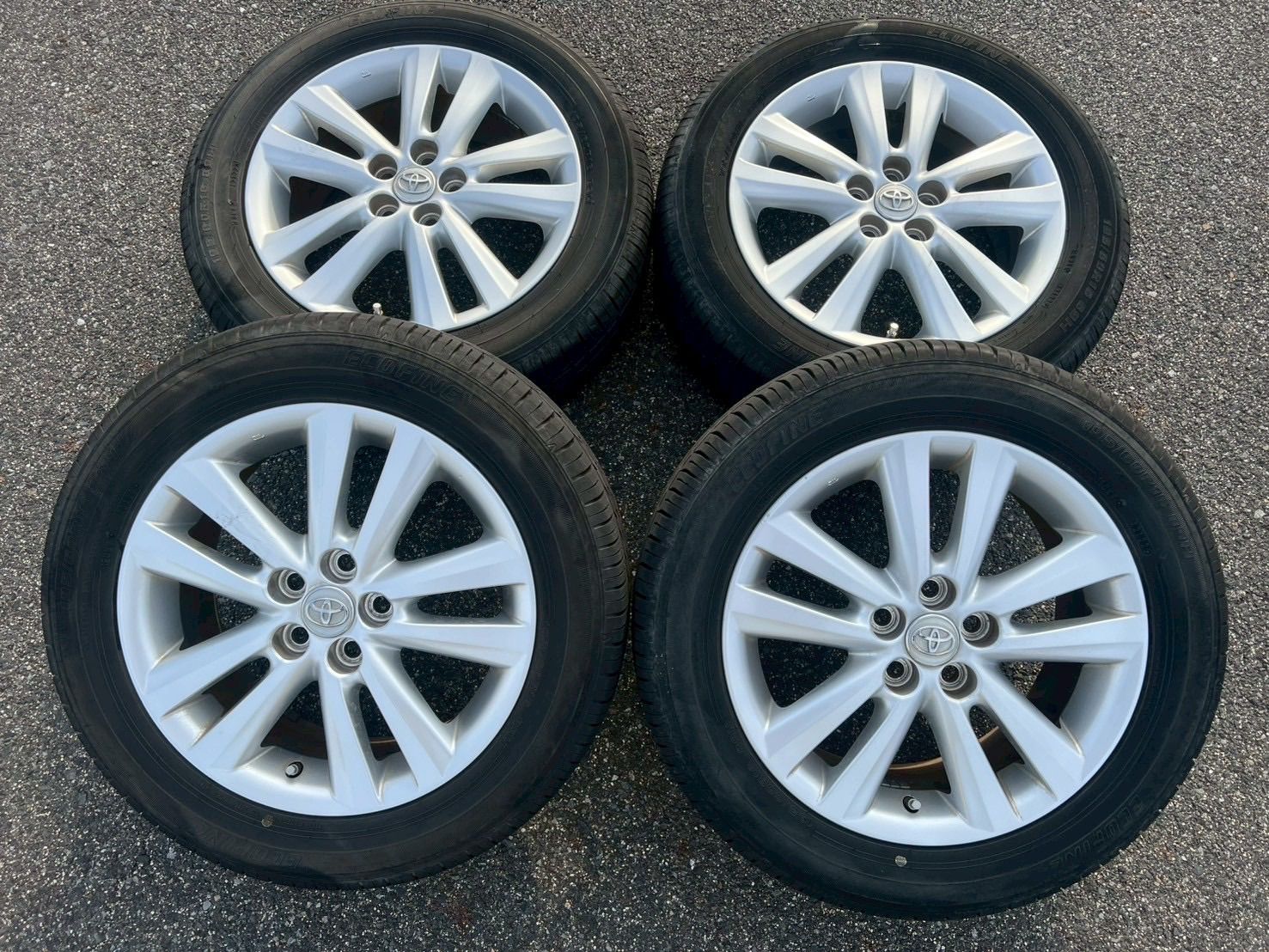 2511 52 1 バリ山 ラジアルタイヤ トヨタ ウィッシュ 20系 アルミ タイヤ ホイール 16インチ 16 6 J 45 PCD 100 5 H 195 60 R 製