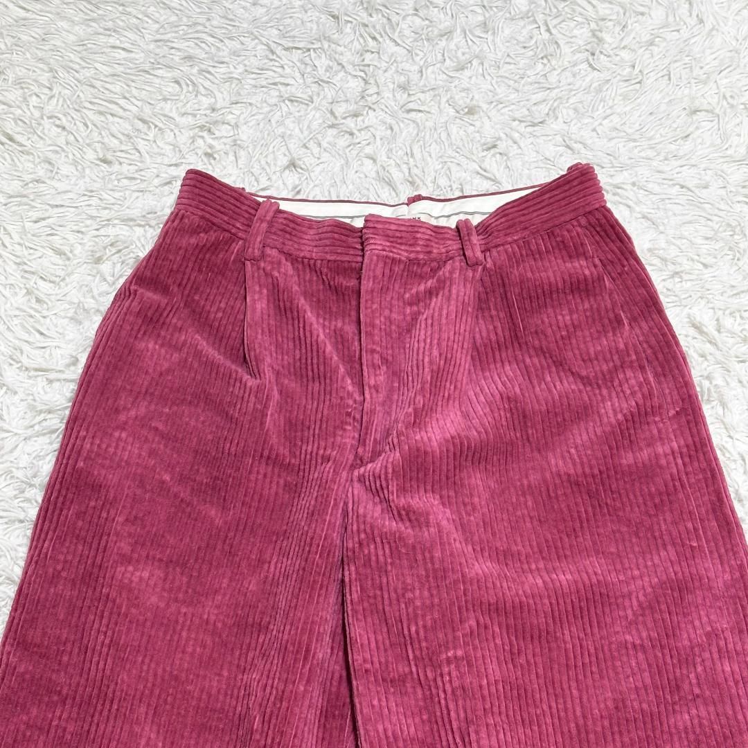 BLAMINK コーデュロイワイドパンツ 38 ピンク