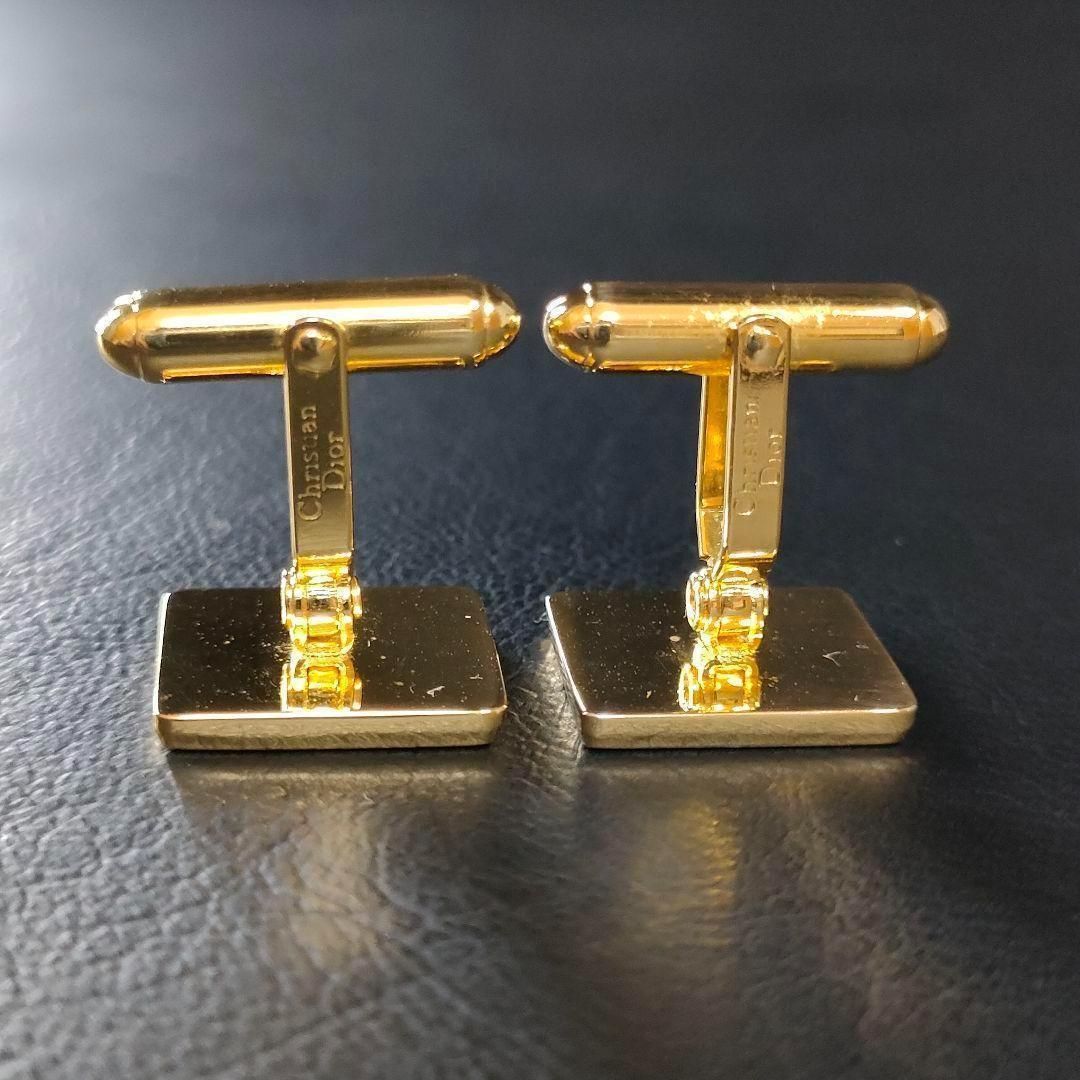 【美品】Dior　ディオール　カフス・タイピンセット　ゴールド　メッシュスクエア 極美品】Diorディオール カフス・タイピンセット ゴールド メッシュ