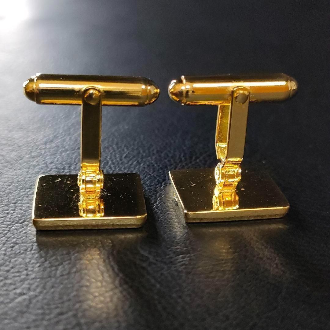 【美品】Dior　ディオール　カフス・タイピンセット　ゴールド　メッシュスクエア 美品】Dior ディオール カフス・タイピンセット ゴールドCDロゴ