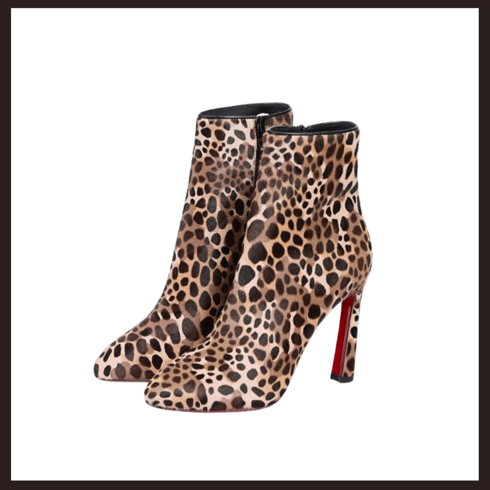 新品 未使用 Christian Louboutin エレオノール ブーティ レオパード