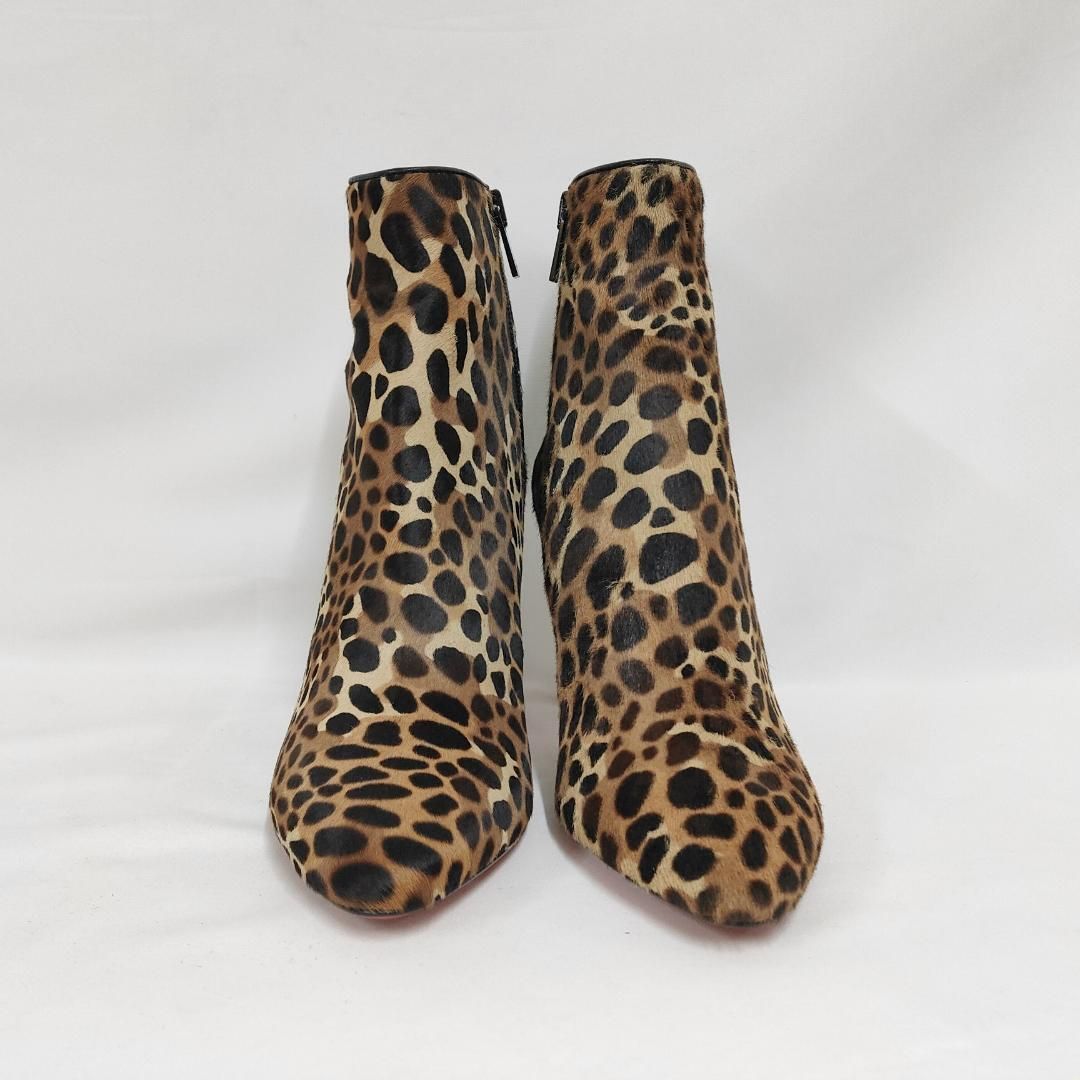 新品 未使用 Christian Louboutin エレオノール ブーティ レオパード