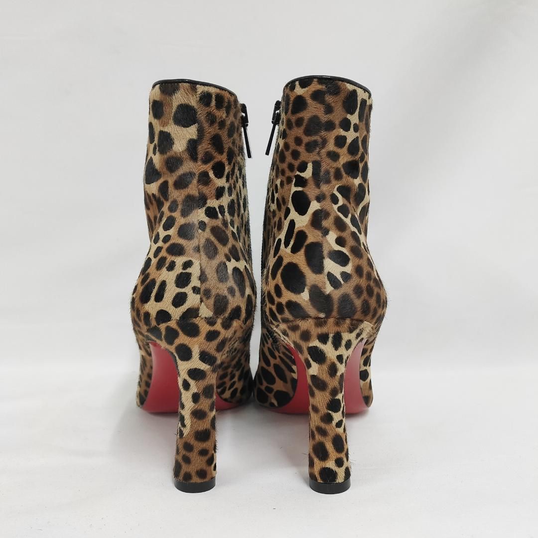 新品 未使用 Christian Louboutin エレオノール ブーティ レオパード