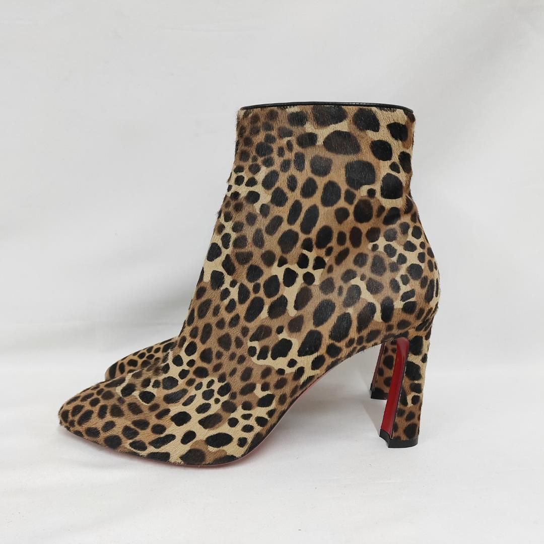 新品 未使用 Christian Louboutin エレオノール ブーティ レオパード
