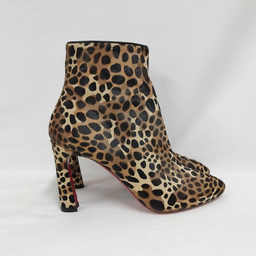 新品 未使用 Christian Louboutin エレオノール ブーティ レオパード