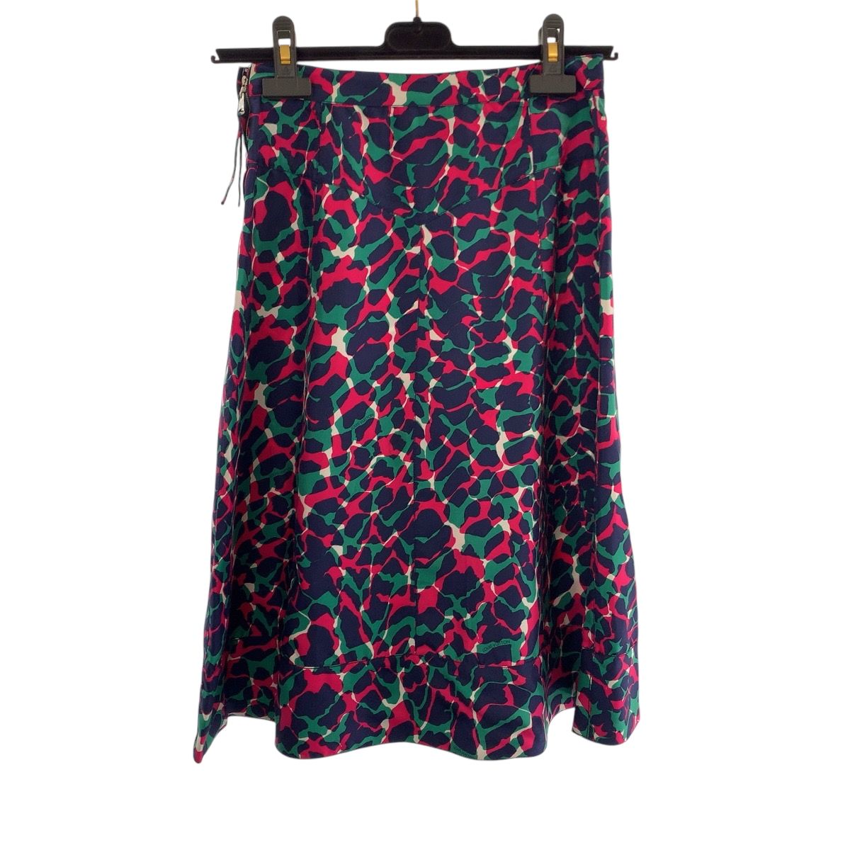 LOUIS VUITTON ルイヴィトン サイズ36 マルチ シルク スカート 膝丈 レディース 506410