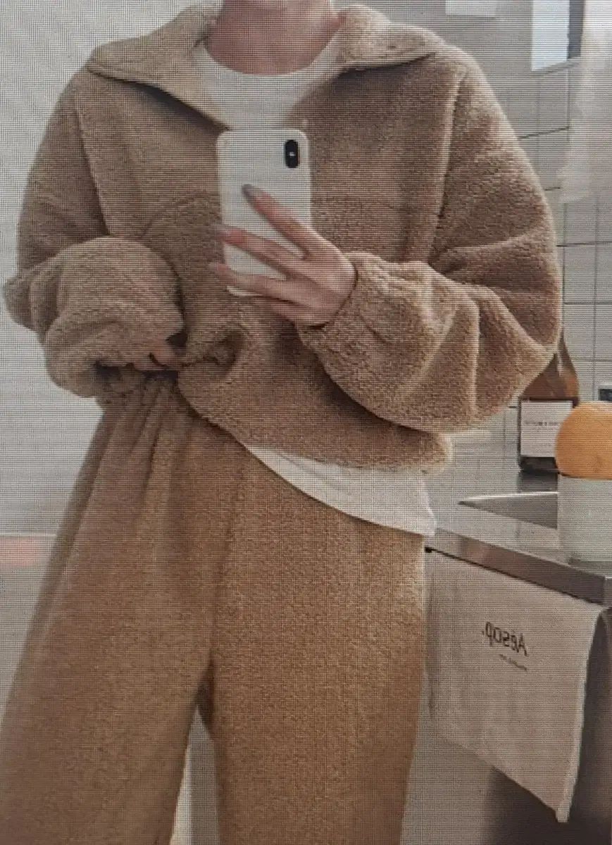 ウール ハーフジップ