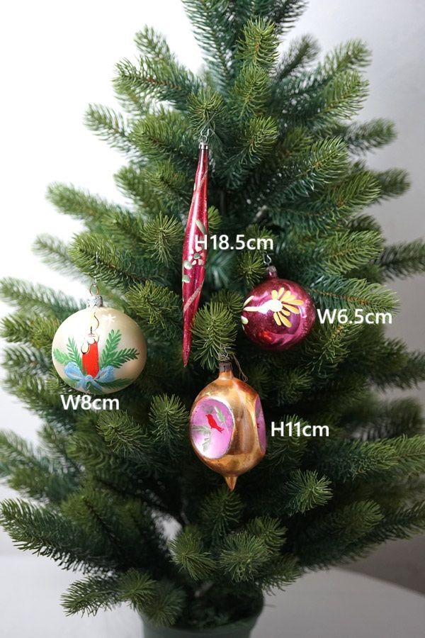 ポーランドの ボンブキ 吹きガラス オーナメント セットgx 679