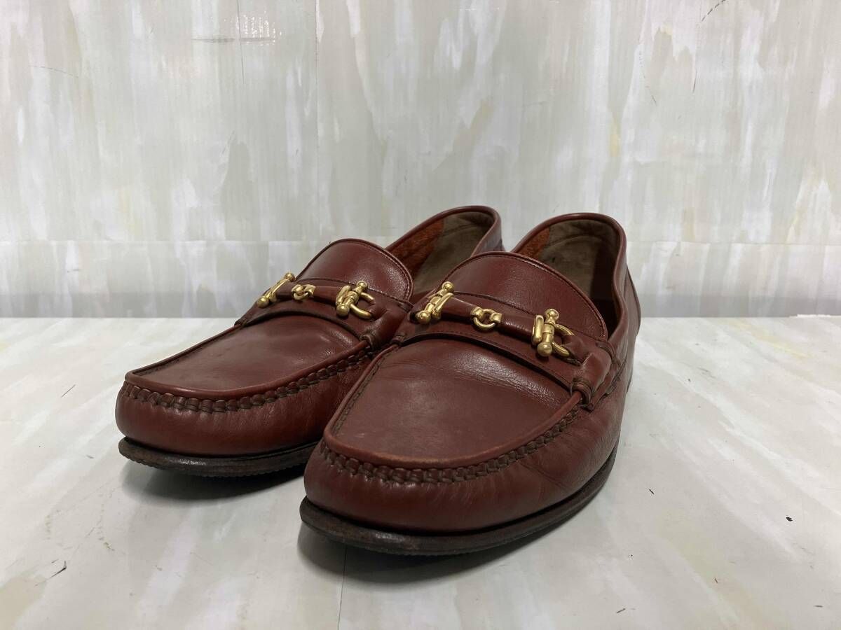 未使用 バリー BALLY ビットローファー ブラウン スリッポン バリー