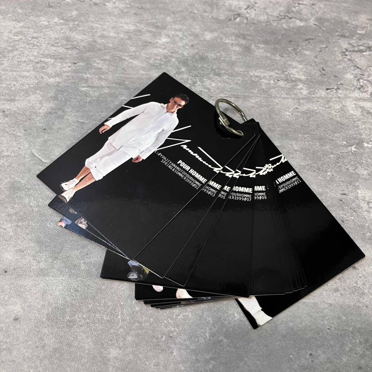 YOHJI POUR HOMME 99ss フォトカード LOOK1-LOOK22 ホワイトレッド archive ヨウジヤマモトプールオム