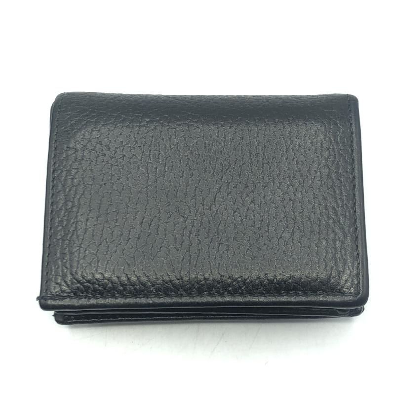 中古】GUCCI GGマーモント 二つ折り財布 456126-584046 ブラック