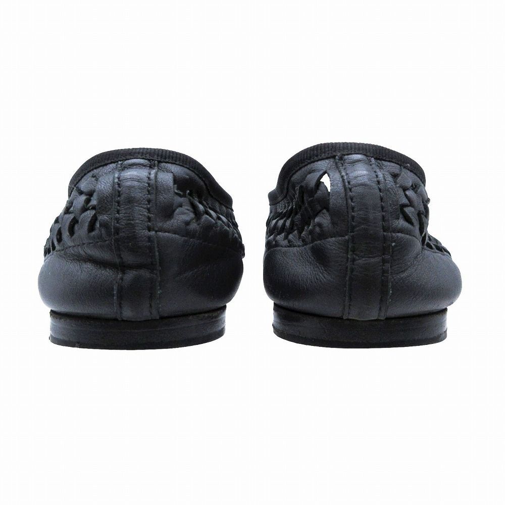 Repetto レペット レザー 編み込み バレエシューズ フラットシューズ