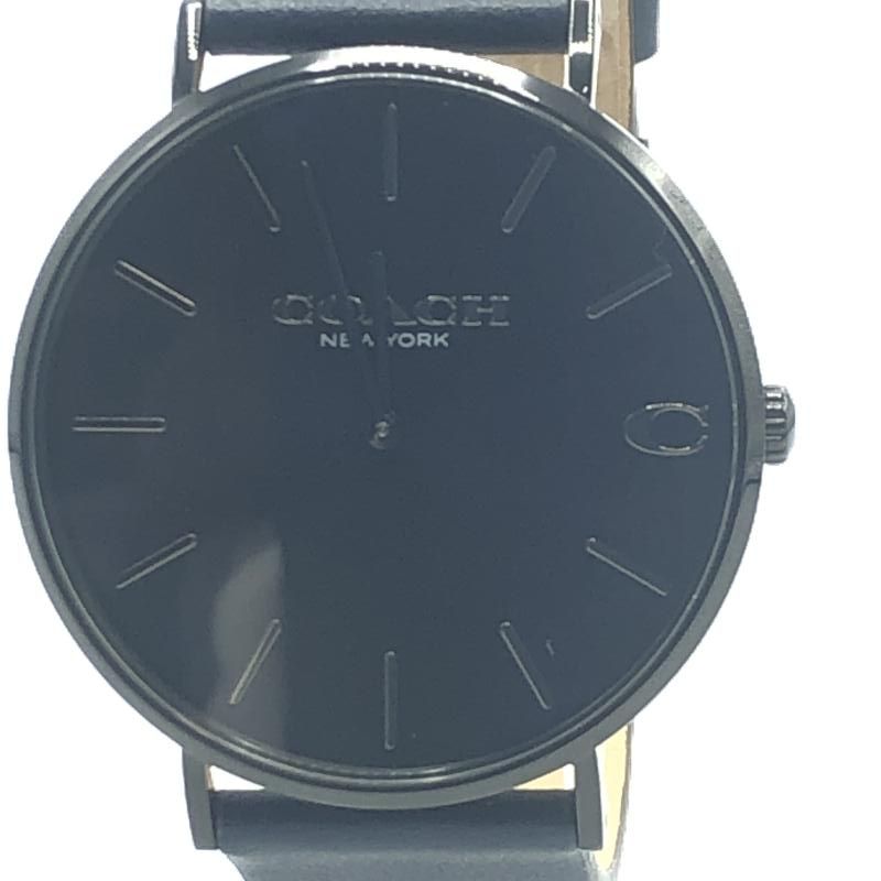 COACH チャールズ 腕時計 クォーツ ネイビー コーチ 17