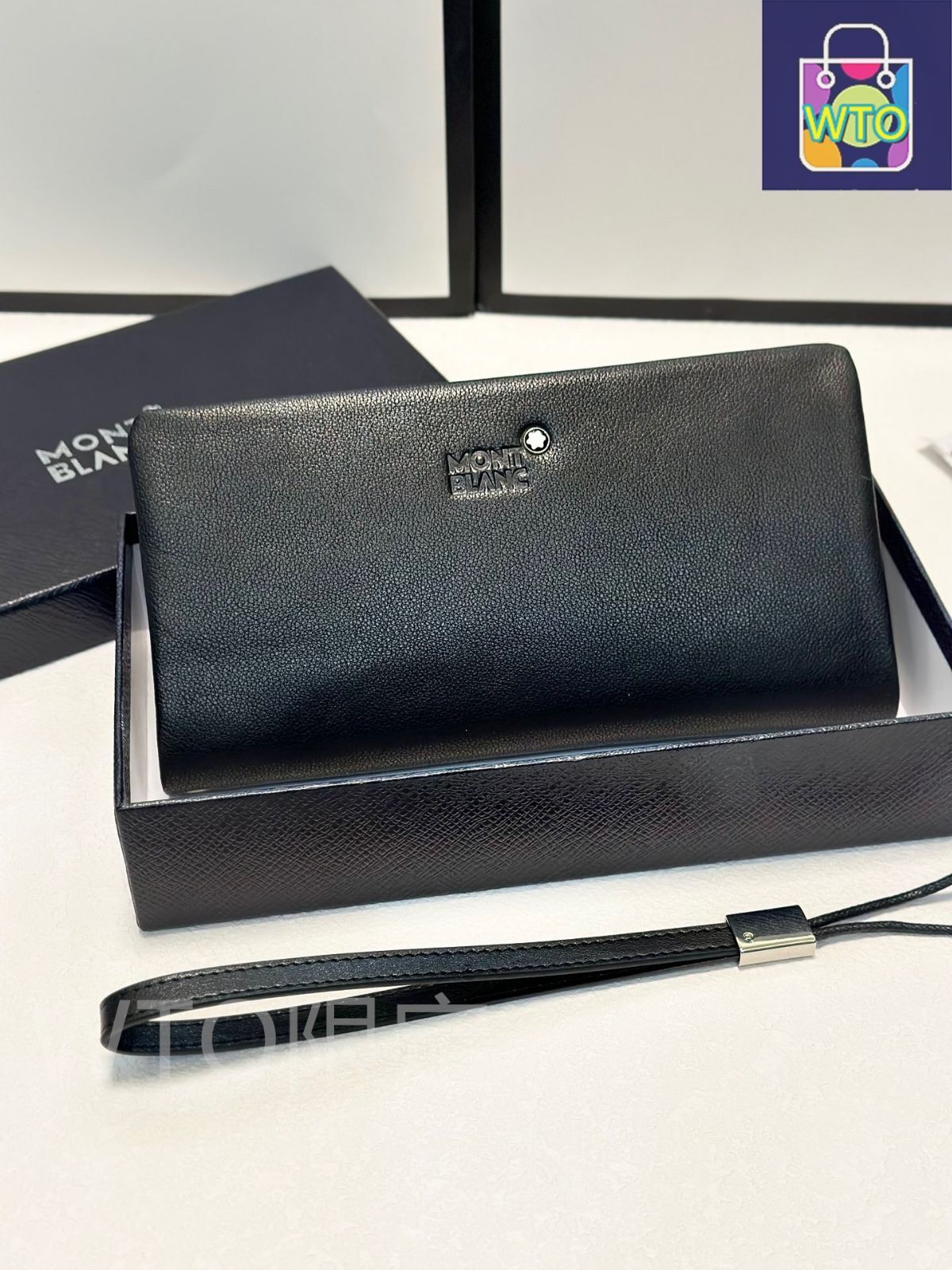 本日限定特価】モンブラン メンズ レザー ハンドバッグ 21×10cm 高品質