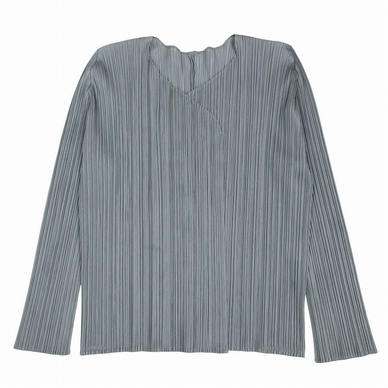 PLEATS PLEASE プリーツプリーズ イッセイミヤケ ボタンレス 長袖