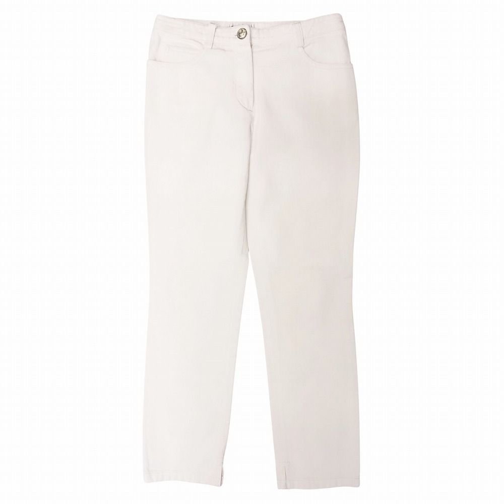 00s CHANEL シャネル ホワイト デニム パンツ ジーンズ ココマーク