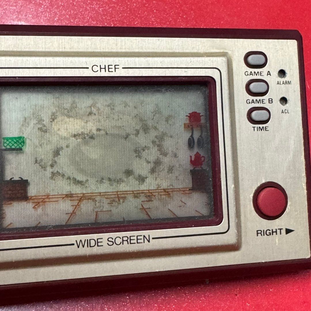 ゲーム＆ウォッチ ワイドスクリーン　シェフ □【動作可】CHEF シェフ ワイドスクリーン ゲームウォッチ - メルカリ