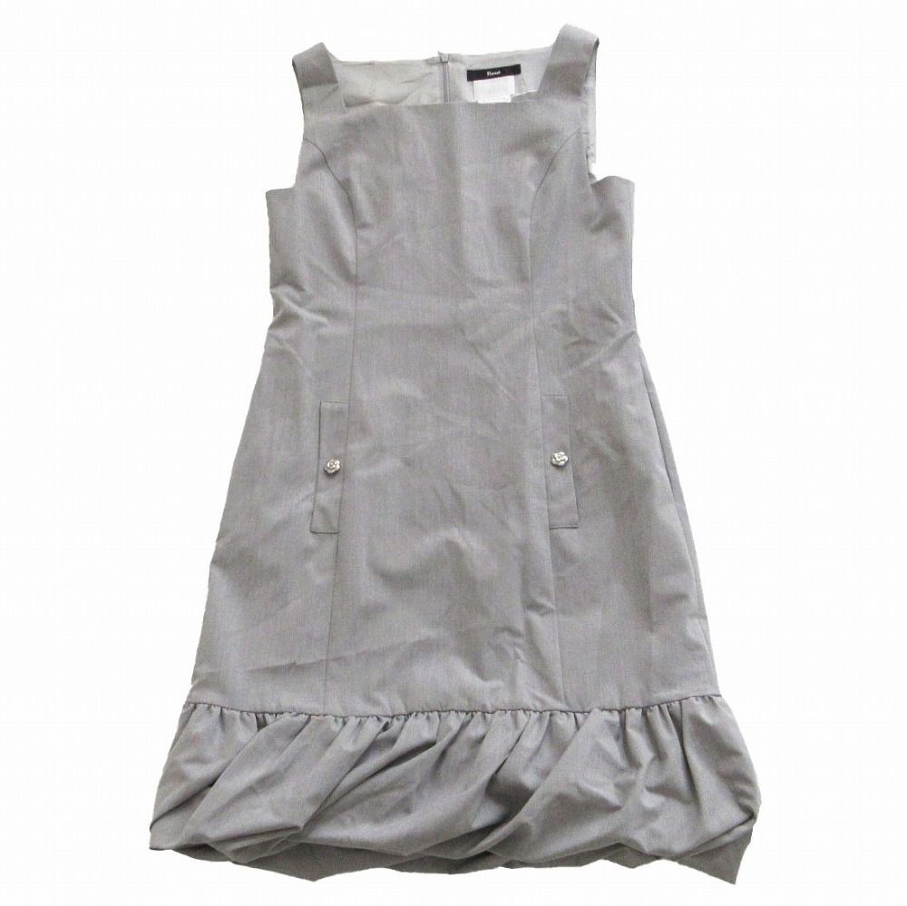 Rene ルネ 6136770 カメリアボタン バルーン ワンピース ドレス