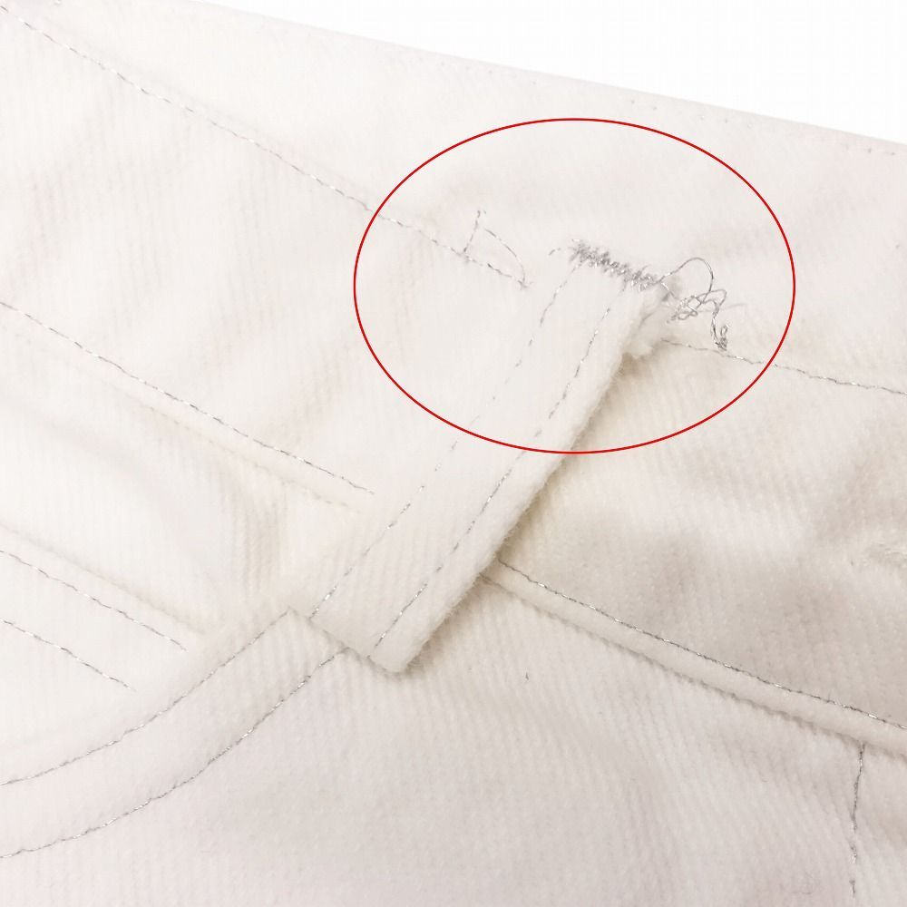 00s CHANEL シャネル ホワイト デニム パンツ ジーンズ ココマーク