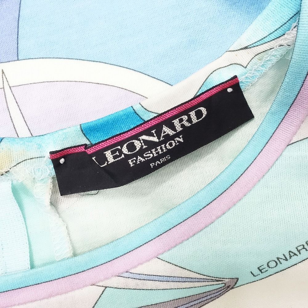 LEONARD FASHION レオナール 花柄 フラワープリント Tシャツ