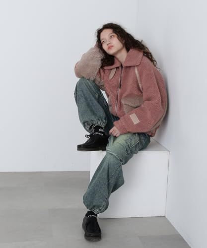 アヴィレックス WEB DEPOT Exclusive BOA SHAGGY OUTER ボア シャギーアウター レディース F 090 ピンク 783 4252607 女性用フェイスケア その他 