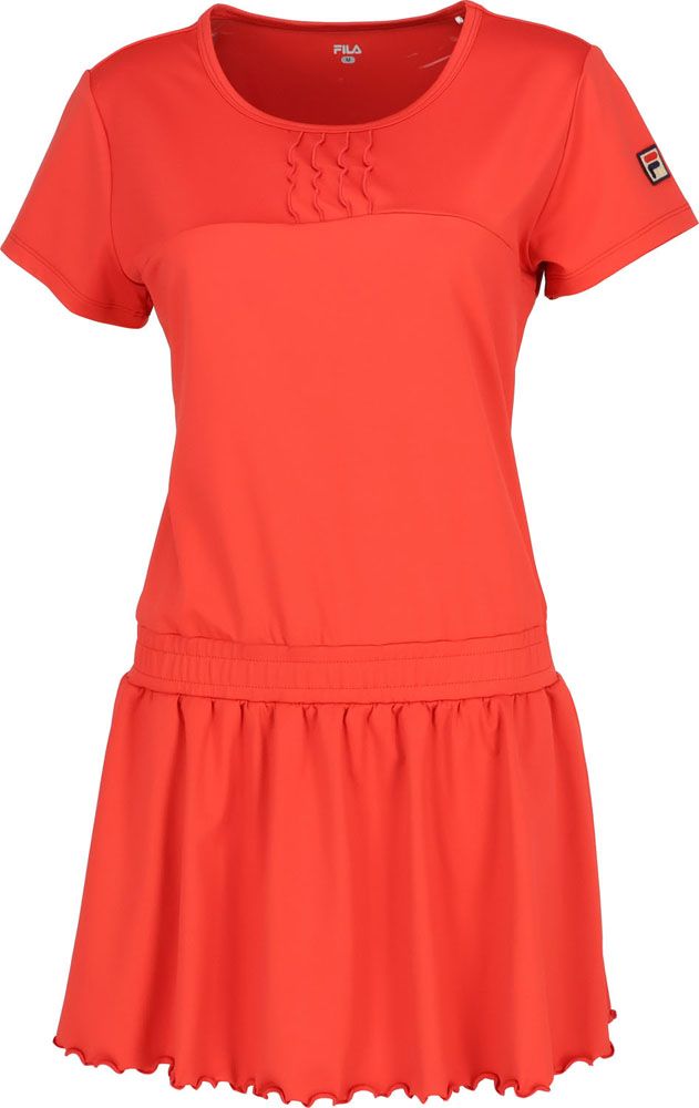 FILAフィラ＊カットワークオパールレースの可愛い紺のテニスワンピース