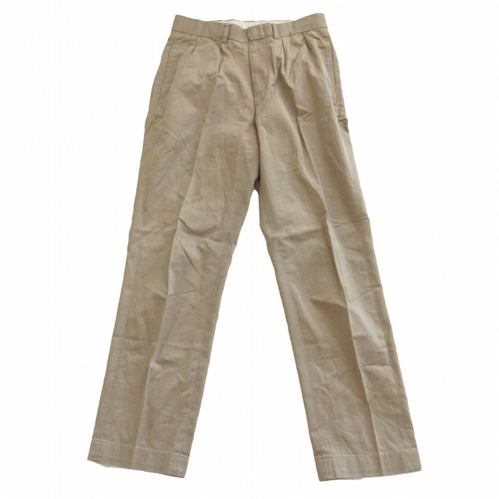 90s Polo ralph lauren チノ　2タック　プリーツ　ベージュ POLO RALPH LAUREN ポロラルフローレン 90s ヴィンテージ 2タック チノ