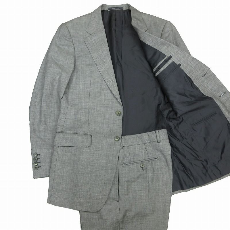 【特価】GUCCI グレー スーツ シングルボタン GUCCI グッチ シングル スーツセットアップ ウール 2B ノータック