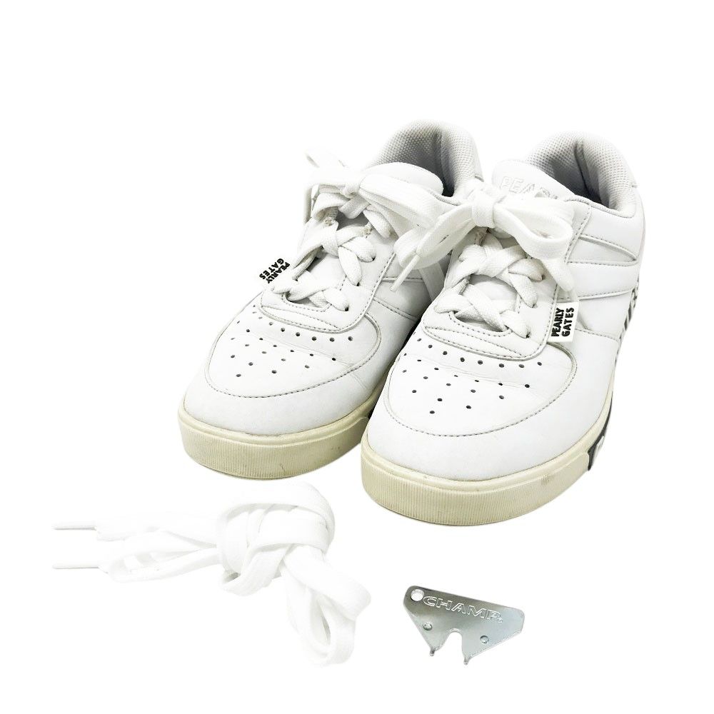 PEARLY GATES パーリーゲイツ 053 1192304 ローカット ゴルフシューズ ホワイト系 22 5 ゴルフウェア レディース ストスト