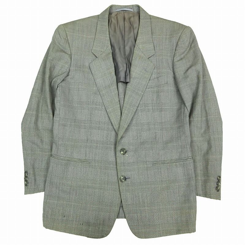 90s Yves Saint Laurent チェック柄アウター 古着 イヴサンローラン