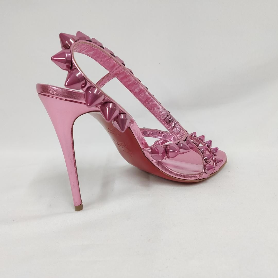 新品 未使用 Christian Louboutin スピキタ 定番スパイク ピンク 24.5