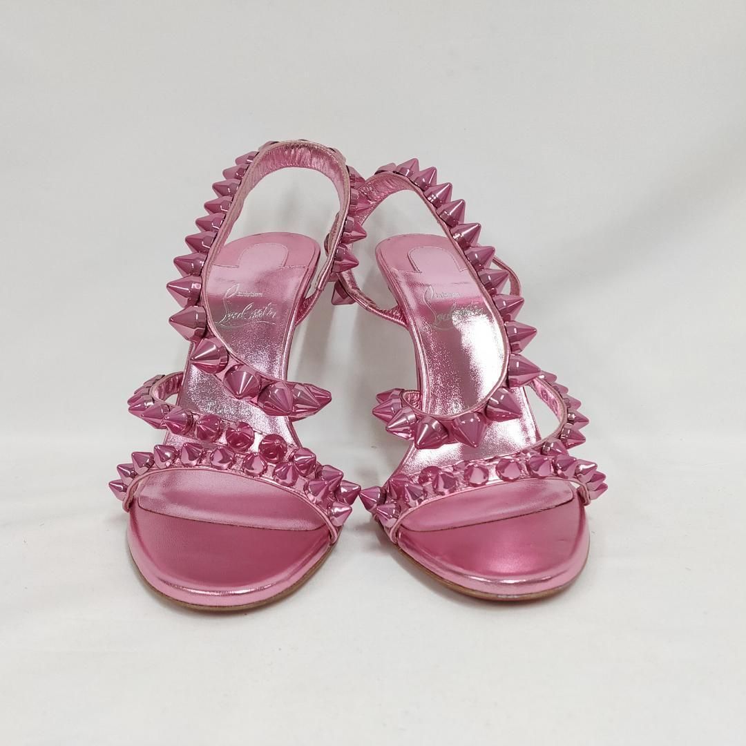 Christian Louboutin♡ピンクサンダル 新品 未使用 Christian Louboutin スピキタ 定番スパイク ピンク 24.5